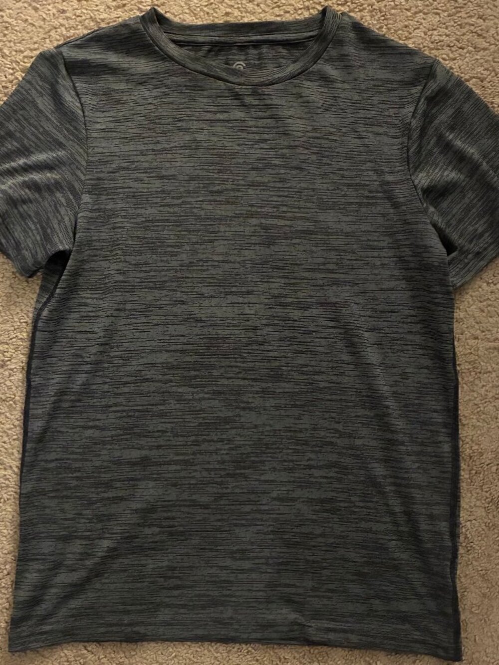 Champion Youth Large 12-14 Gray Space Dye Performance Athletic T-Shirt